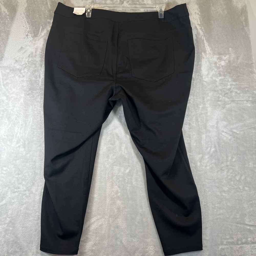 LANE BRYANT High Rise Leggings Black‎ Stretch Jegging Black Size 26/28 NWT - Picture 5 of 9